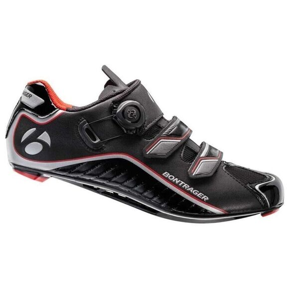 Bontrager Men\'s 9 Inform Race DLX Cycling Shoe Black Red Adjustable Biking main image 6